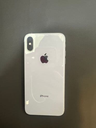 IPhone Xs, Б/у, 64 ГБ, Белый, Зарядное устройство, Кабель, Защитное стекло, 71 %