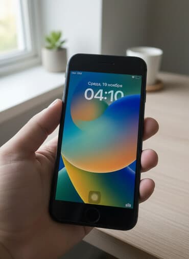 айфоне 7: IPhone 8, Жаңы, 64 ГБ, Кара, Заряддоочу түзүлүш, Коргоочу айнек, Каптама, 77 % — 1