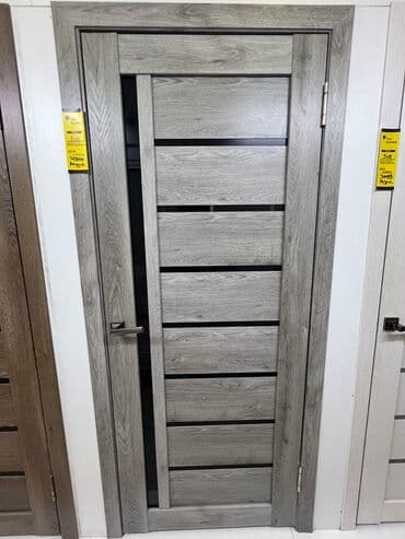 дверь внутренняя: Межкомнатная дверь со стеклом, Дерево, ПВХ, Российская, 200 * x 80 см, Новый — 2