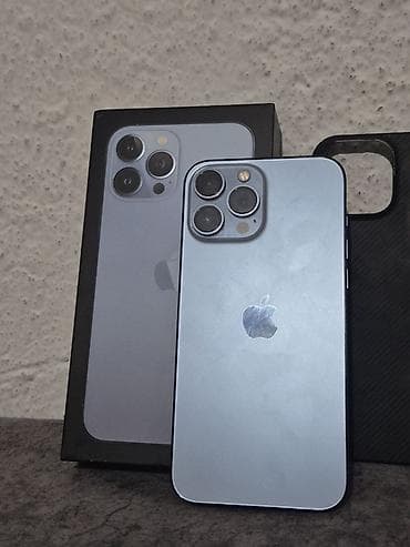 IPhone 13 Pro Max, Б/у, 128 ГБ, Sierra Blue, Коробка