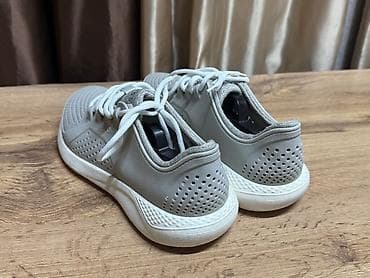 Личные вещи: Мужские кроссовки, 42, 42.5, Crocs, Б/у, цвет - Серый, Самовывоз — 5
