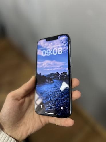 pro max: IPhone 13 Pro, Б/у, 128 ГБ, Синий, Защитное стекло, Коробка, 81 % — 2