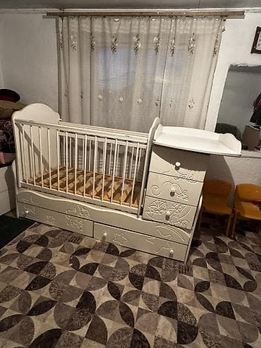 small table: Детская кровать трансформер, Б/у, цвет - Белый — 9