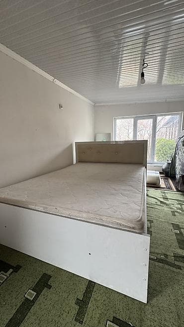 2 местный кровать: Двуспальная кровать, Б/у, С матрасом, длина - 200 см — 4