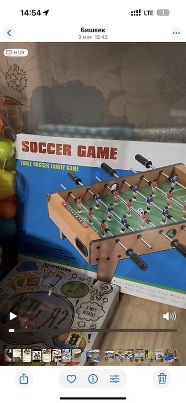 продам бильярдный стол: Настольный футбол Soccer Game - Компактный стол для игры в настольный — 2