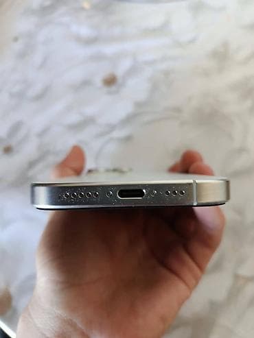14 mini: IPhone 15 Pro, Б/у, 128 ГБ, Natural Titanium, Чехол, Защитное стекло, 97 % — 2