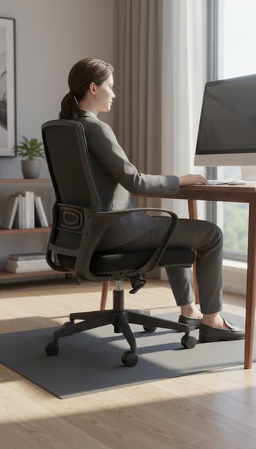 компьютерный кресло: Офисное кресло, С колесиками, цвет - Черный — 1