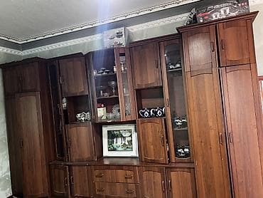 гкафы: Стенка-шкаф, Тип стенки-шкафа: Модульная, Для зала, Особенности: Для хранения посуды — 1