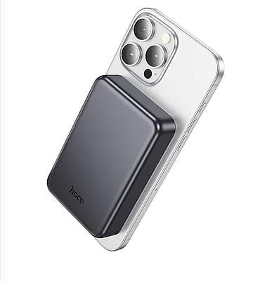 Магнитный беспроводной power bank Hoco для смартфонов с поддержкой lalafo.kg да Магнитный беспроводной power bank Hoco для смартфонов с поддержкой