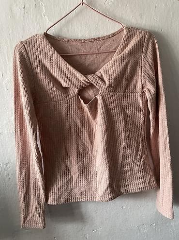 Лонгслив, цвет - Розовый, M