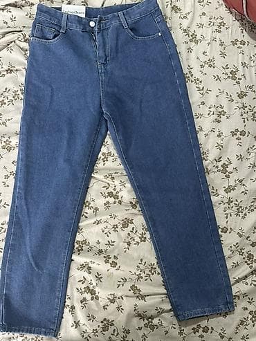 черные джинсы с высокой посадкой: Джинсы FashionJeans, классический синий деним. - Посадка — 3