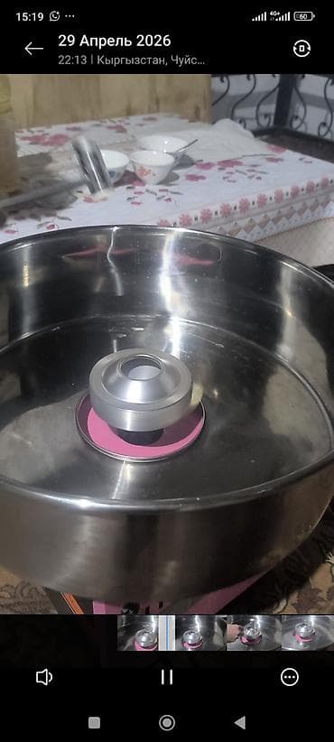 Бизнес үчүн жабдуулар: Аппарат для приготовления сахарной ваты (Cotton Candy Machine) - — 3