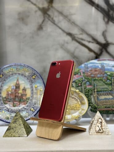 IPhone 7 Plus, Б/у, 128 ГБ, Красный, 100 %