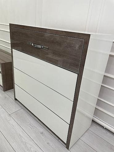 комплект мебели: Туалетный столик, С зеркалом, цвет - Серый, Другой материал — 5