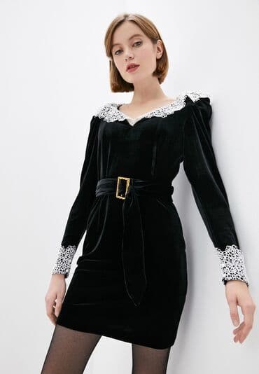 платье на заказ бишкек: Вечернее платье, С рукавами, M — 1