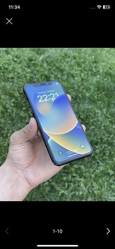 iphone 7s plus: IPhone X, Б/у, 256 ГБ, Black Titanium, 100 % — 1