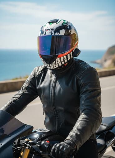 мото наколенники: Мотошлем, Б/у — 1