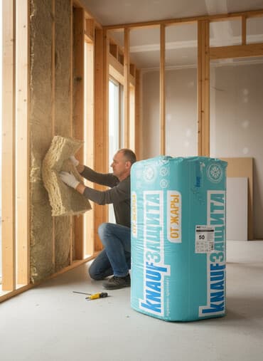 утеплитель для потолка: Упаковка теплоизоляции Knauf Insulation. Подходит для утепления стен — 1