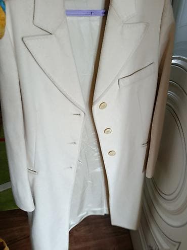 кожаные пиджак: Пальто, Классика, Осень-весна, По колено, Однобортная модель, L — 7