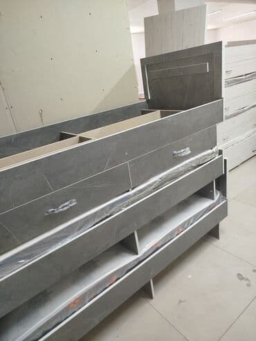 кровать двуспальная с ящиками: Односпальная кровать, С матрасом, длина - 190 см — 5