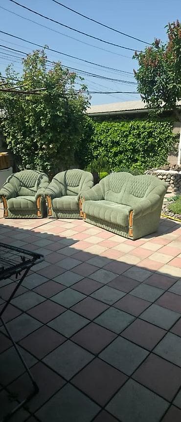 Эмерек гарнитурлары: Ашкана үчүн жумшак бурчек, Жаңы, түсү - Жашыл — 2