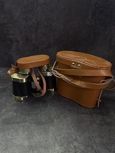 три д очки: Бинокль театральный/полевая классика в комплекте с кожаным футляром — 1