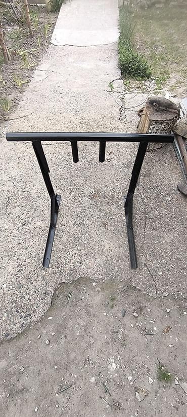 Инструменты: Настенный металлический турник (чёрный) высокого качества, 85см — 3