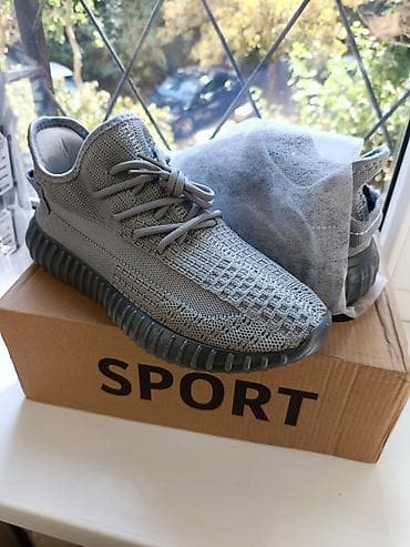 Кроссовки серого цвета SPORT - Дышащий трикотажный верх: плотная