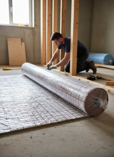 утеплить дом: Рулонный фольгированный утеплитель VALFTEC с нанесенной сеткой — 1