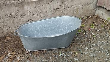 ош одежда: Овальная оцинкованная бадья/таз с ручками производство СССР - — 1