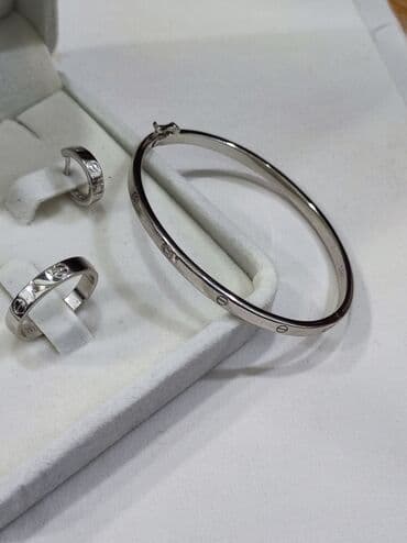 самые красивые свадебные платья в мире: Серебряный Набор+ браслет Карьтие Дизайн Италия Серебро 925 пробы — 8