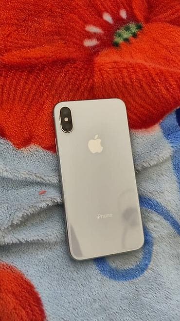 IPhone X, 256 ГБ, Серебристый, 100 %