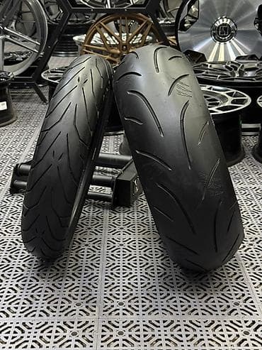 покрышка мото: Шины 190 / 55 / R 17, Лето, Б/у, Комплект, Китай, Pirelli — 6