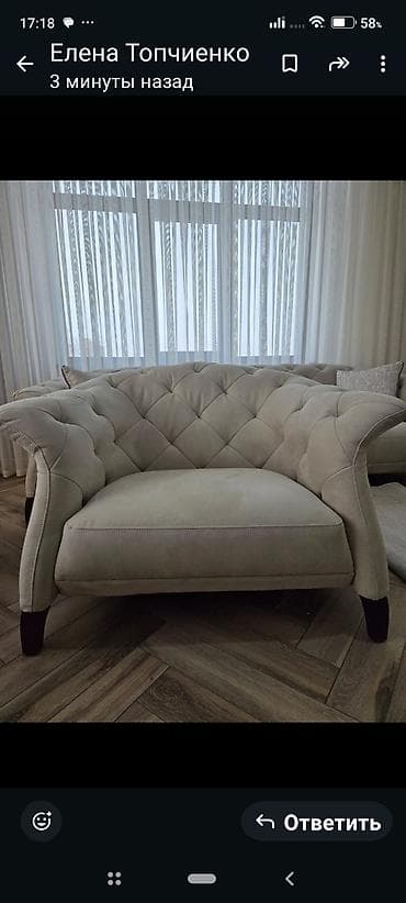 тантро кресло: Гарнитур для зала, Новый, Журнальный стол, Шкаф, Кресло, Дерево, Самовывоз, цвет - Бежевый — 3