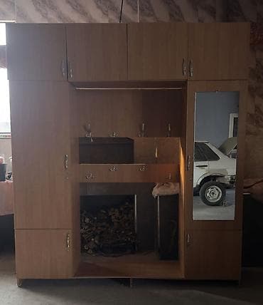 Шкафы для одежды: Шкаф-прихожая, С зеркалом, ЛДСП — 2