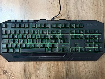 Техника жана электроника: Клавиатура, Мембрандык, Зымдуу туташтыруу, Өлчөмү: 100% — 4