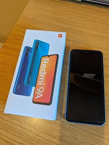 Аудиотехника: Redmi, Redmi 9A, 64 ГБ, түсү - Көк, 2 SIM — 1