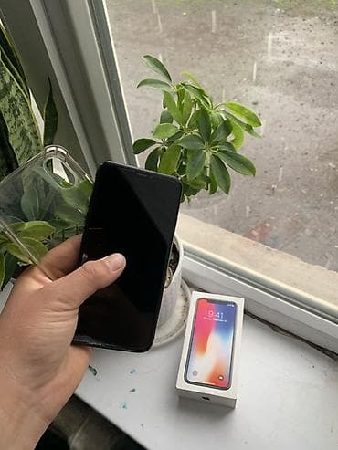 xbox 1: IPhone X, Б/у, 64 ГБ, Черный, Коробка, 100 % — 2