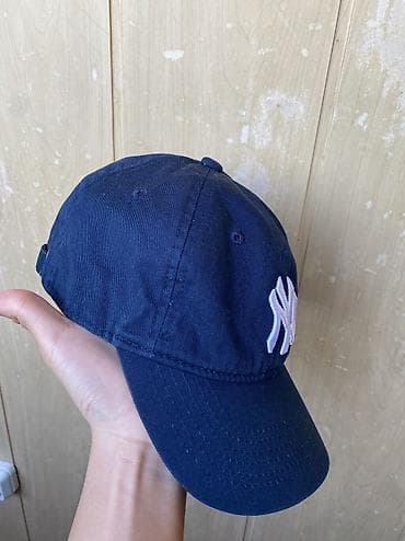 Головные уборы: Кепка NY (MLB) 🧢 Стильная тёмно-синяя кепка с логотипом New York — 2
