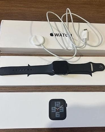 Apple Watch: Apple Watch (серия не указана), корпус темный, ремешок Sport черный — 1