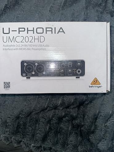 аудио интерфейс: Колдонулган, Студиялык, Күчөткүчсүз, Каналдар: 2, Туташтыргыч: USB, Эквалайзерсиз — 1