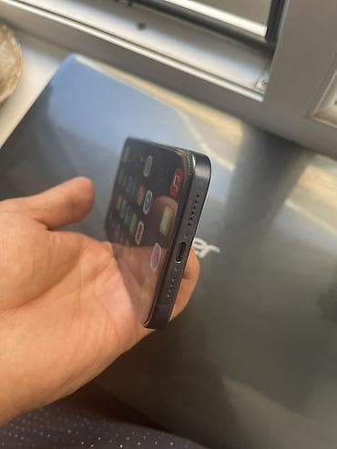 телевизор с тв тюнером: IPhone 15 Pro, Б/у, 256 ГБ, Black Titanium, Чехол, Коробка, 86 % — 3