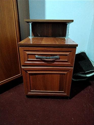 Спальный гарнитур, Шкаф, ДСП, цвет - Коричневый