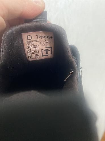 Ботинки: Кроссовки кожаные повседневные фирмы Taigan 21 см - Цвет: черный — 4