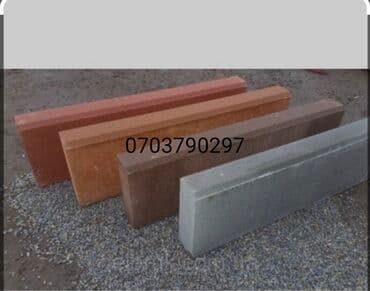 брусчатка бишкек дом брусчатки'' тротуарная плитка бордюры бишкек: Дорожный бордюр, Прессованный, Бетонный, Новый — 25