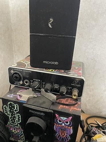 акустические системы generic колонка банка: Аудиоинтерфейс Behringer U-Phoria UMC22 — 1