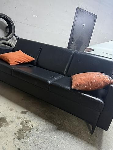 кожаный диваны: Прямой диван — 2