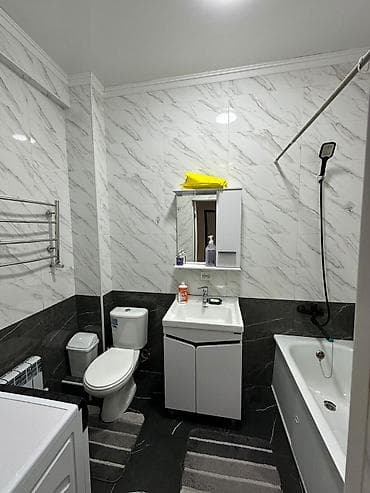 Кыймылсыз мүлк: 2 бөлмө, Калык Акиев көч., Душ кабинасы, Жаздык, жууркан-төшөк каптары, Кондиционер — 8