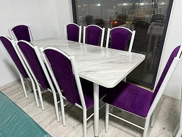 aplle pencil: Кухонный стол и стул, цвет - Белый — 4