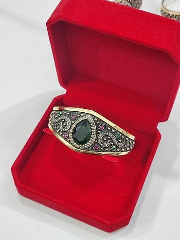 peri: Серебряный Браслет с натуральными камнями Серебро с напылением — 9